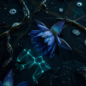 Mavi Lotus Yaprakları